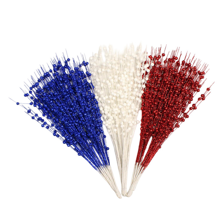 Unisex decorative deco branch with star and berry appliqués, flexible branch structure Bowlift