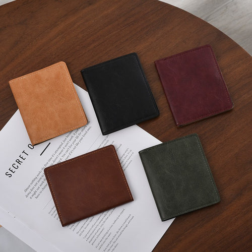 Compact Leather Travel Wallet Bowlift