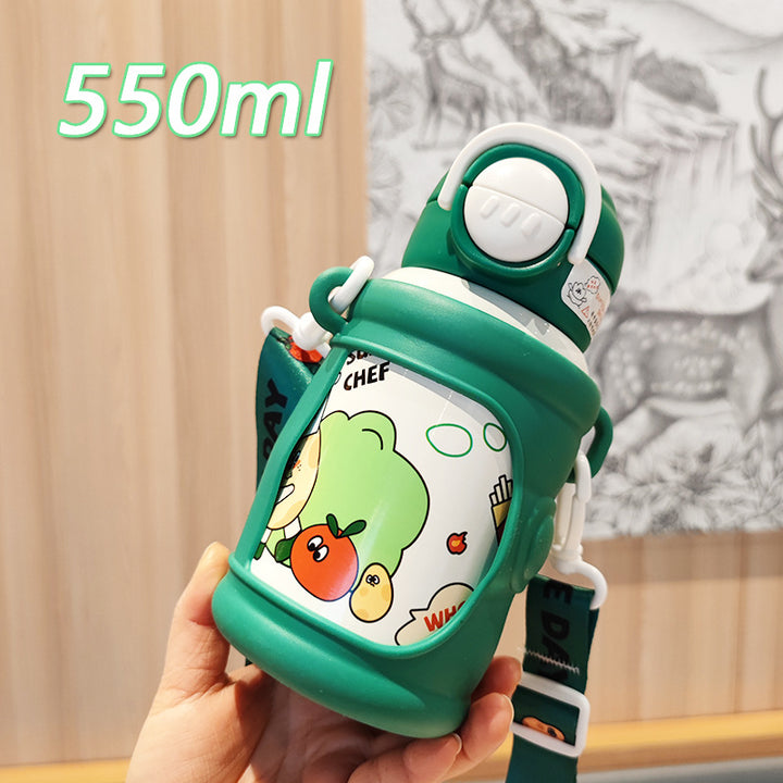 Women’s creative drinking bottle with stable silicone cover Bowlift