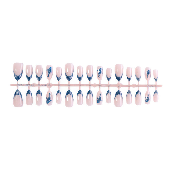 Creative Acrylic Nail Set with Stylish Design Accents Bowlift