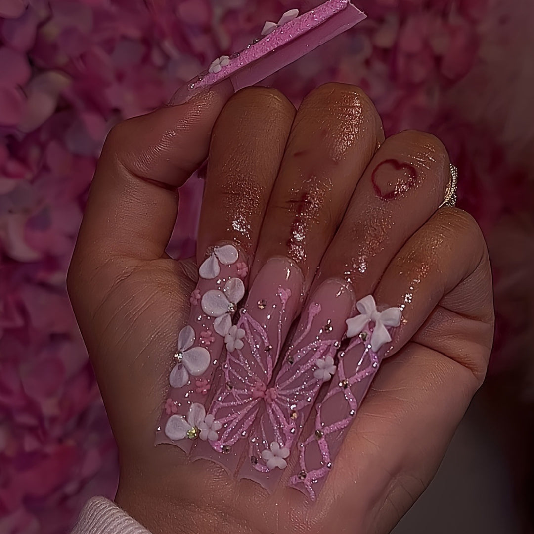 Decorative Artful Nail Extensions Bowlift