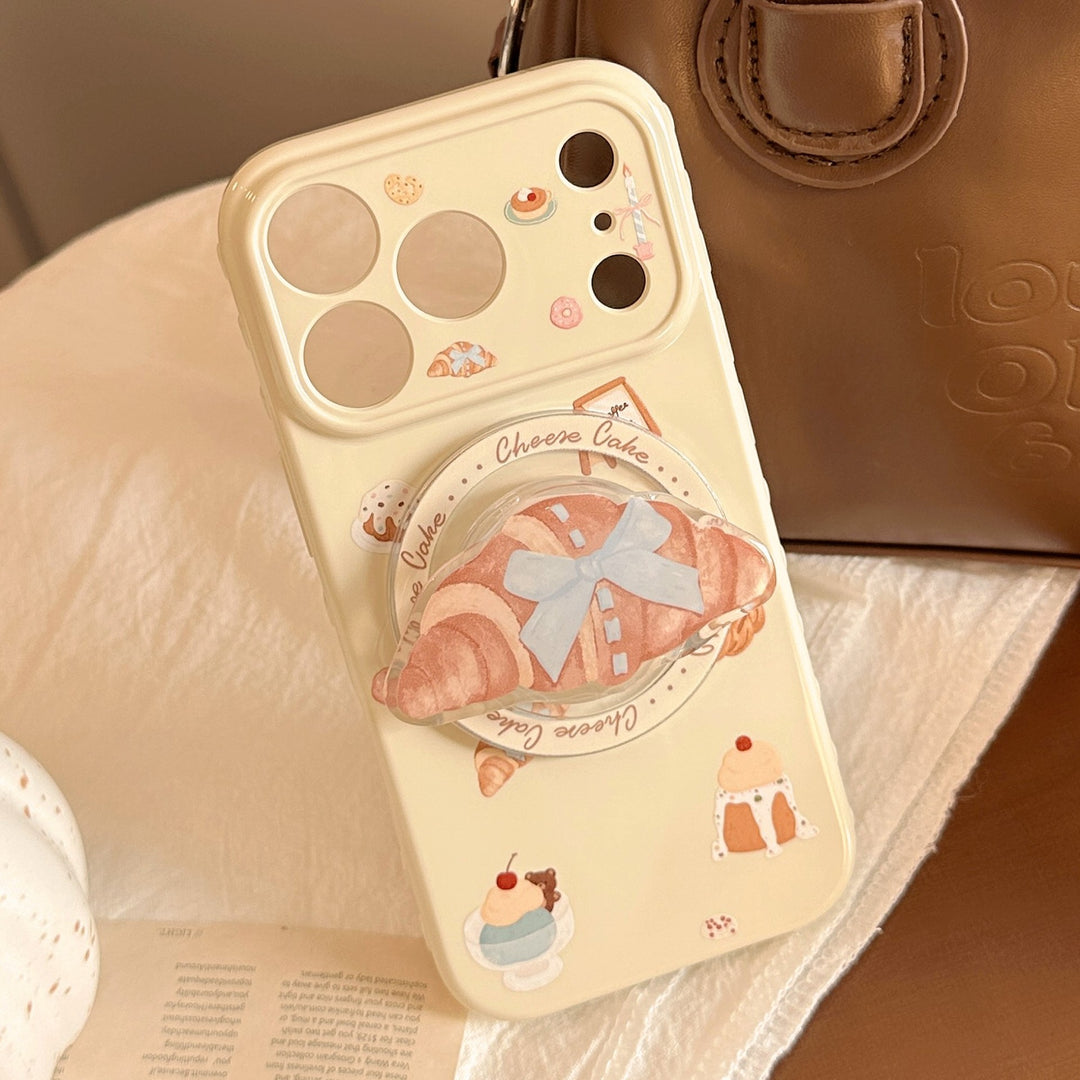 Smartphone Finger Holder in Croissant Design Bowlift