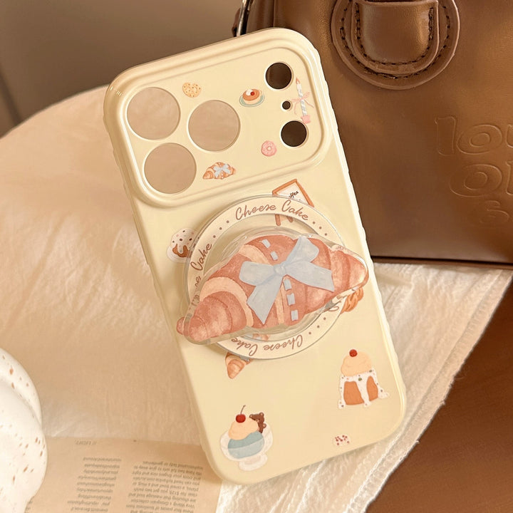Smartphone Finger Holder in Croissant Design Bowlift