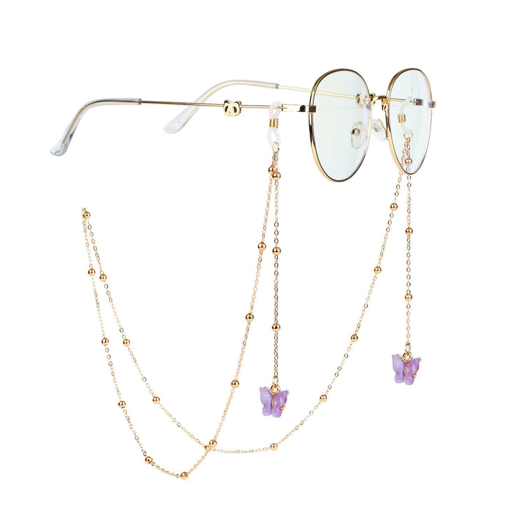 Decorative Butterfly Eyewear Chain Bowlift