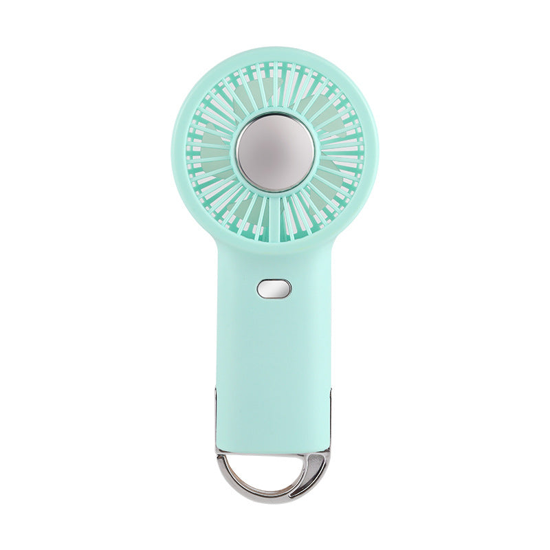 Ladies Portable Hand Fan with Integrated Keychain Bowlift