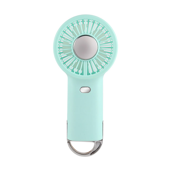 Ladies Portable Hand Fan with Integrated Keychain Bowlift