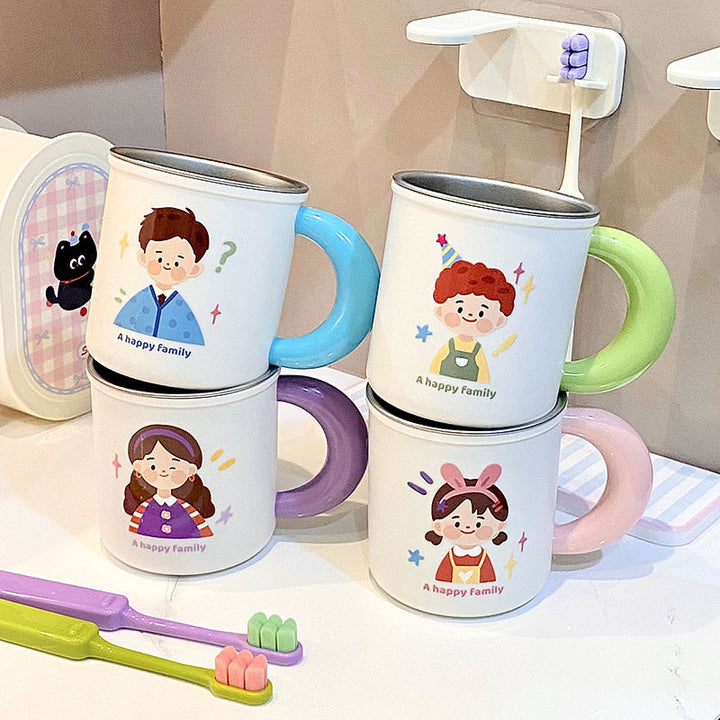 Stainless steel mug with funny family motif Bowlift