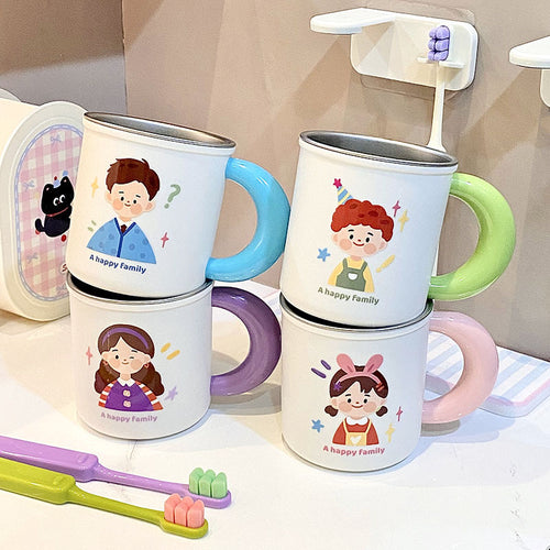 Stainless steel mug with funny family motif Bowlift