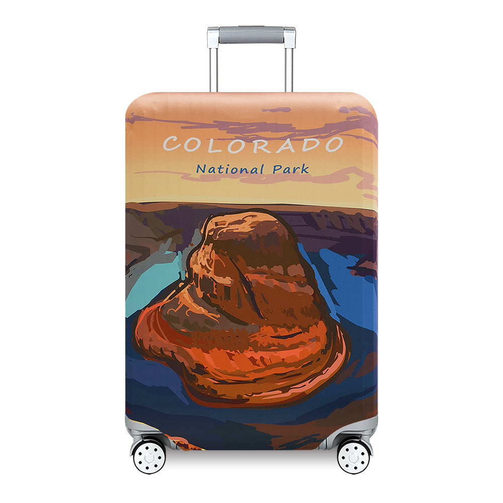 Women's Travel Suitcase with Colorful Floral Design Bowlift