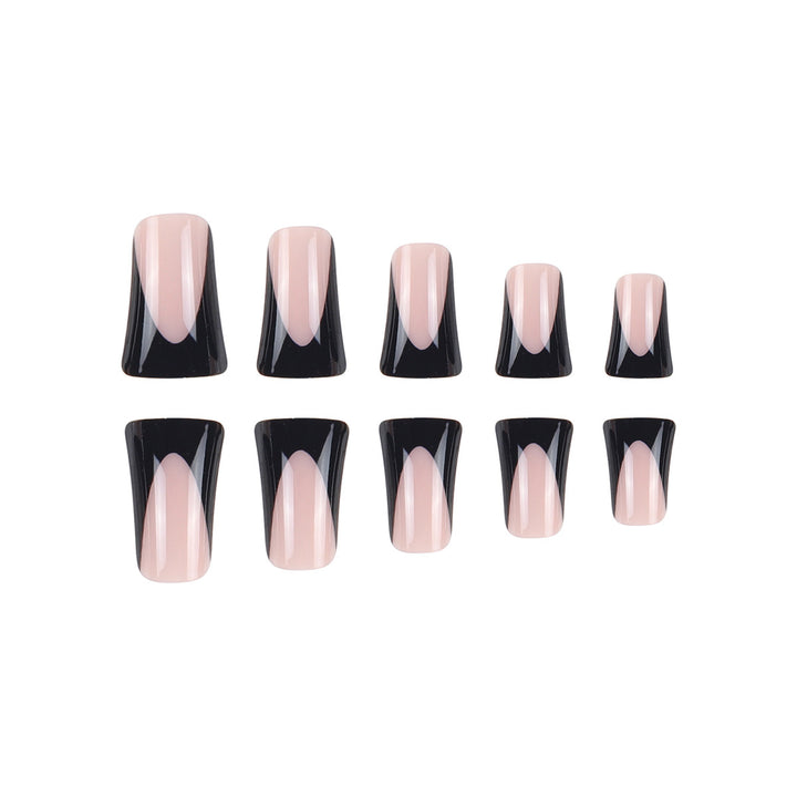 Artistic Stiletto Press-On Nail Set with Unique Negative Space Design Bowlift