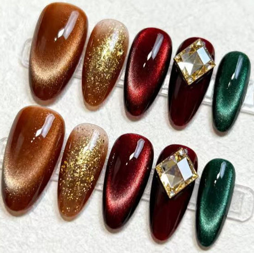 Glamorous Artificial Nails Set Bowlift