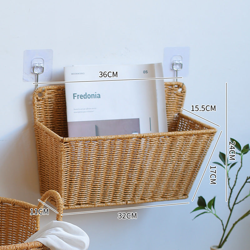 Handwoven Rectangular Storage Basket Bowlift