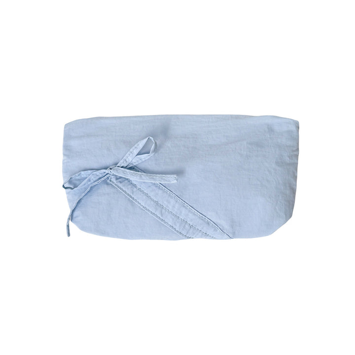 Quilted Pencil Case with Ribbon Closure Bowlift