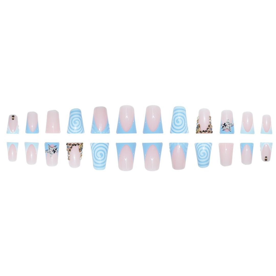 Decorative Star and Swirl Nail Art Extensions Bowlift