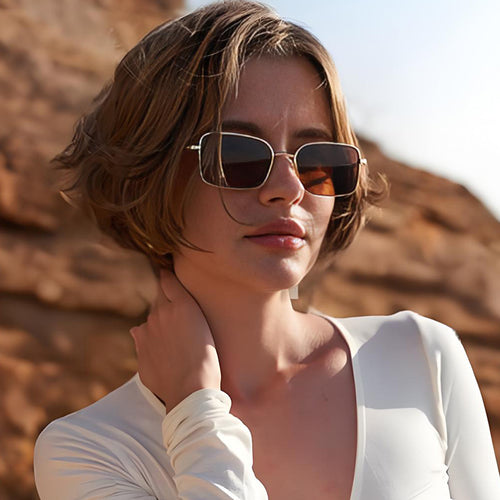 Men's Sleek Square Frame Sunglasses Bowlift