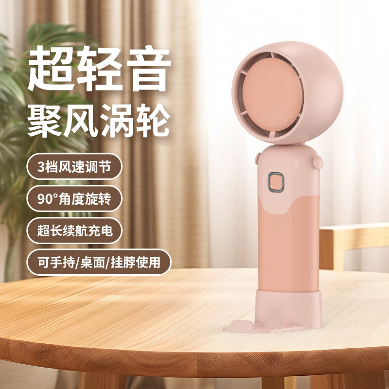 Ladies portable mini-handheld fan with multiple adjustable tilt angles Bowlift