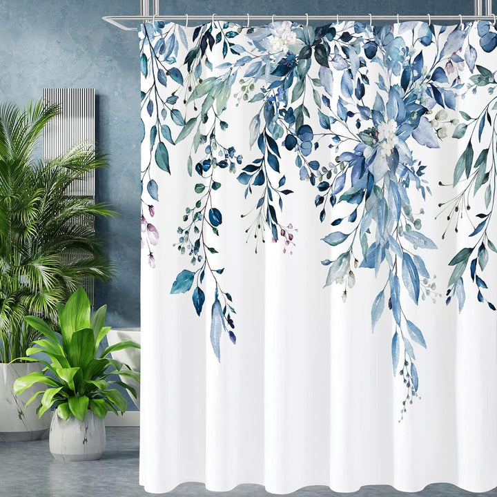 Floral Patterned Shower Curtain Bowlift