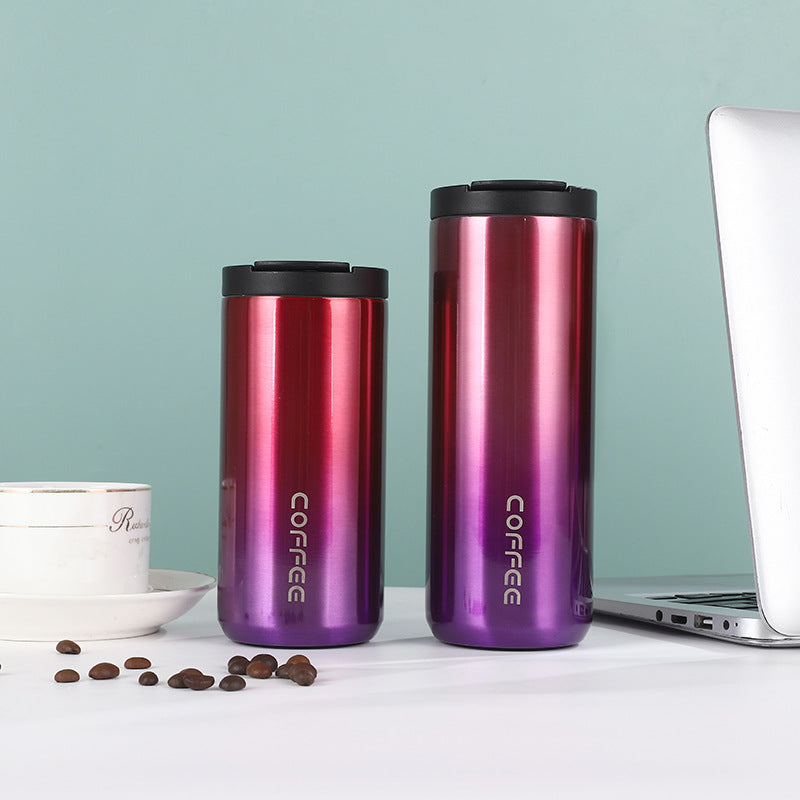 Women's insulated stainless steel coffee mug with elegant design and non-slip bottom Bowlift