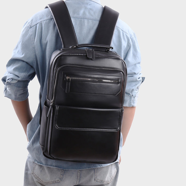 Executive Leather Backpack Bowlift
