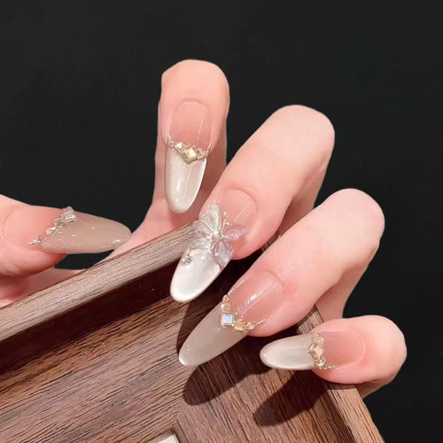 Artistic Themed Press-On Nails Bowlift