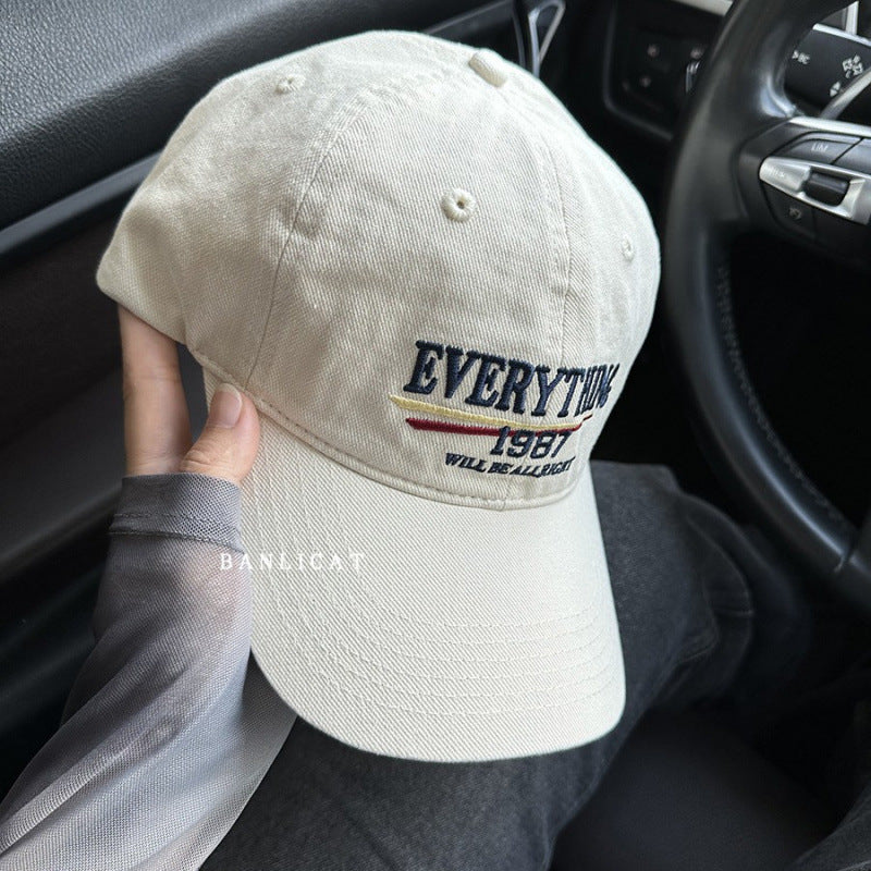 Men's Casual Embroidered Statement Baseball Cap Bowlift