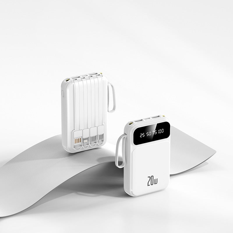 Portable power bank with integrated fast charging function and LCD display Bowlift