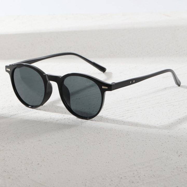 Stylish Round Frame Sunglasses Bowlift