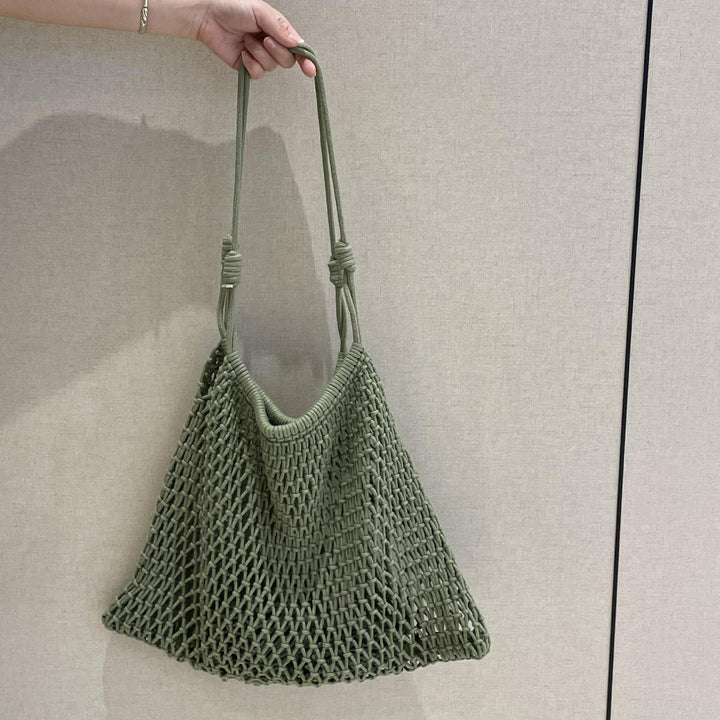 Net tote bag in boho style Bowlift