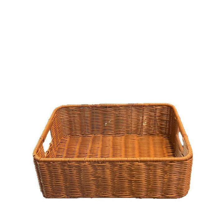 Handcrafted Rectangular Woven Storage Basket Bowlift