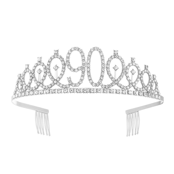 Women's Crystal-Embellished Tiara with Elegant Design Bowlift