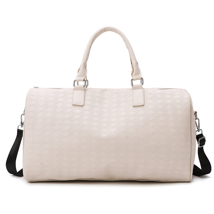 Sporty shoulder bag with structured outer material Bowlift