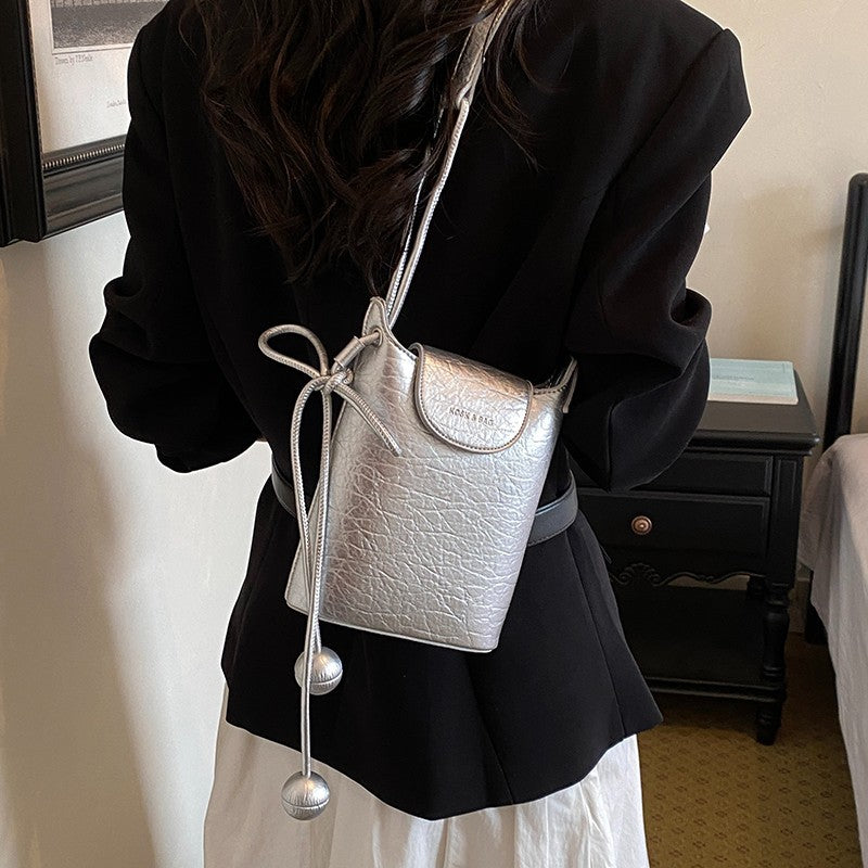 WoModern Textured Mini Crossbody Bag Bowlift