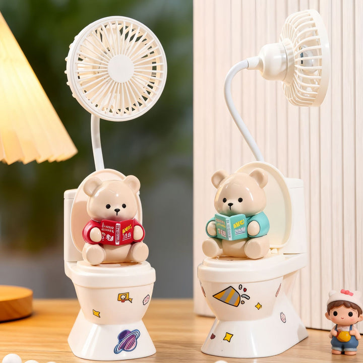 Creative Table Fan in Cute Bear Design Bowlift