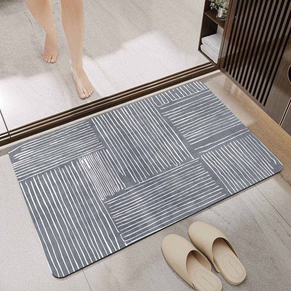 Abstract Patterned Area Rug Bowlift