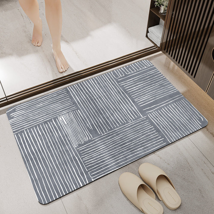 Abstract Patterned Area Rug Bowlift