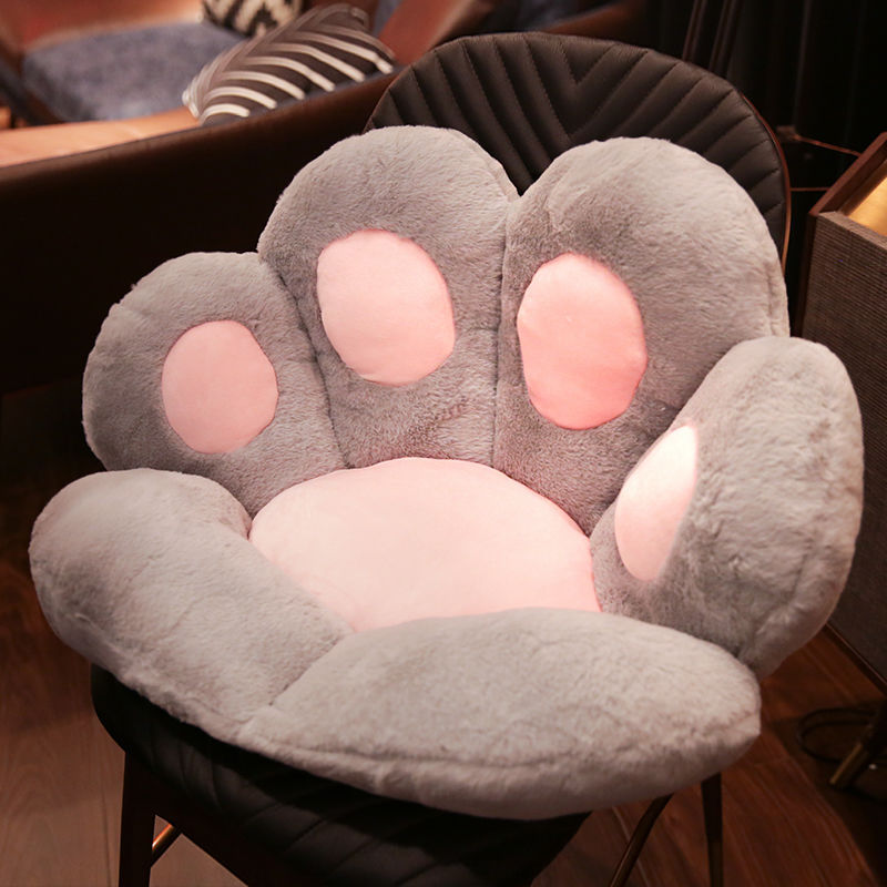 Plush seat cushion in paw shape Bowlift