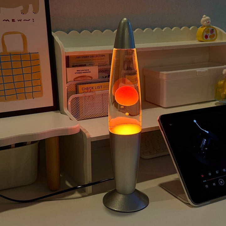 USB-Powered Ambient Lava Lamp with Soothing Motion Wax Bowlift