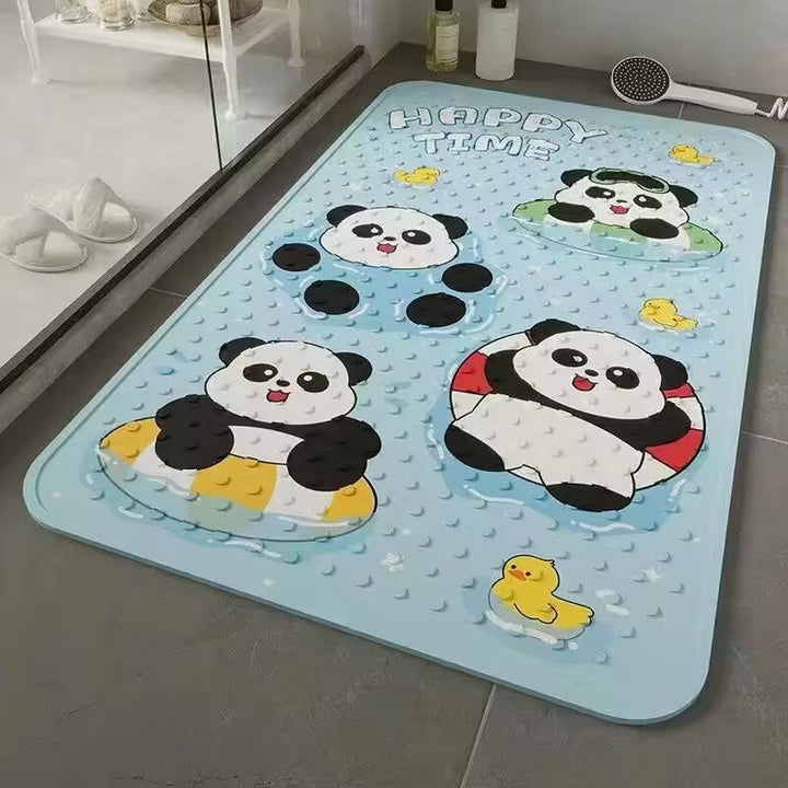 Cartoon-Themed Bath Mat Bowlift