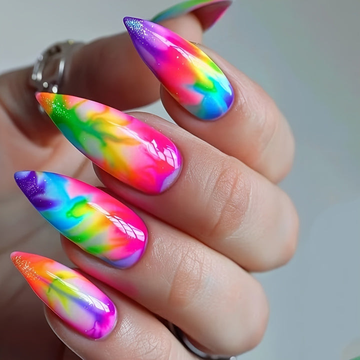 Gradient Color Artificial Nail Set Bowlift