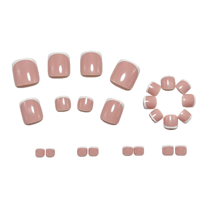 Artificial nails with elegant French tips Bowlift
