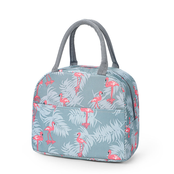 Insulated Flamingo-Themed Lunch Bag