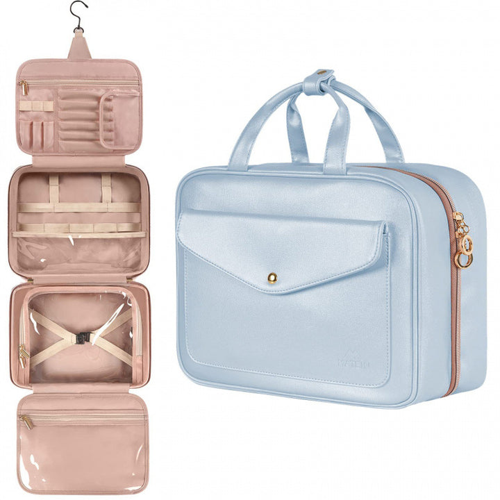Cosmetic Organizer Bag with Modular Compartments Bowlift