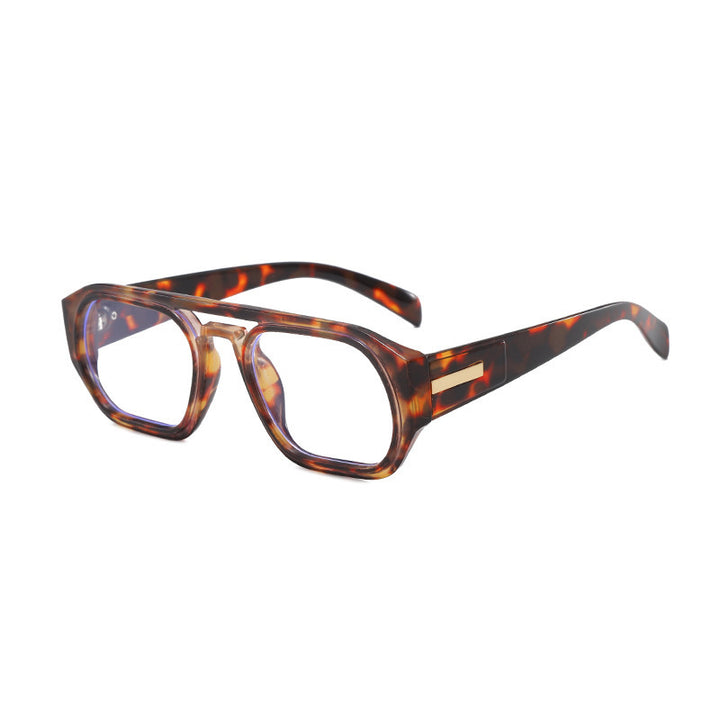 Women’s fashionable rectangular glasses with elegant metal accent Bowlift