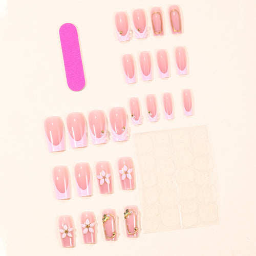 Decorative Floral Acrylic Nail Art Extensions Bowlift 1789713324