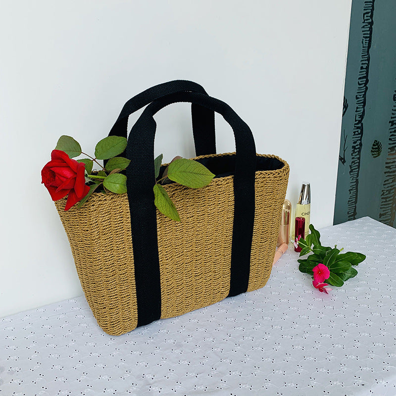 Sustainable basket bag with sturdy carrying handles Bowlift