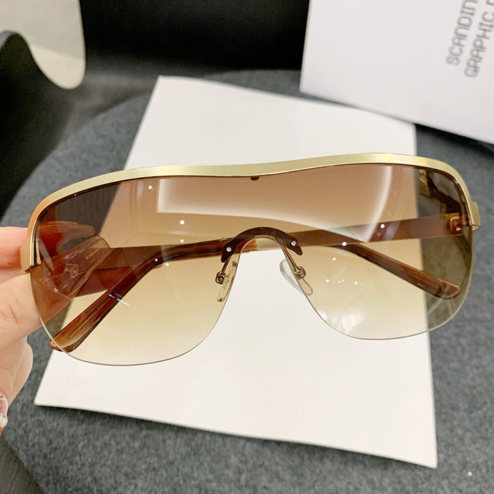 Women futuristic sunglasses with elegant minimalist design Bowlift