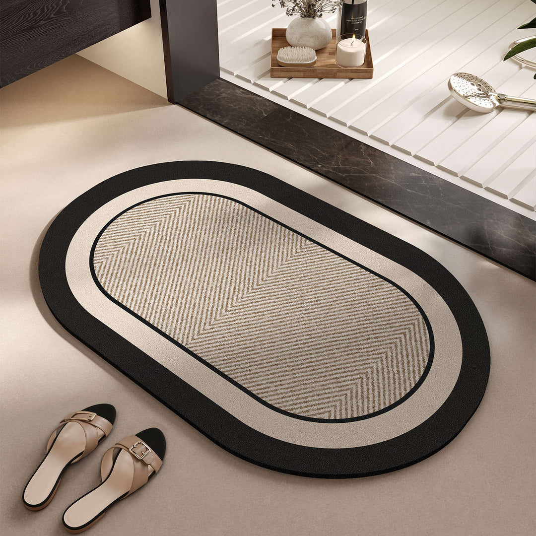 Elegant Woven Bath Mat Bowlift
