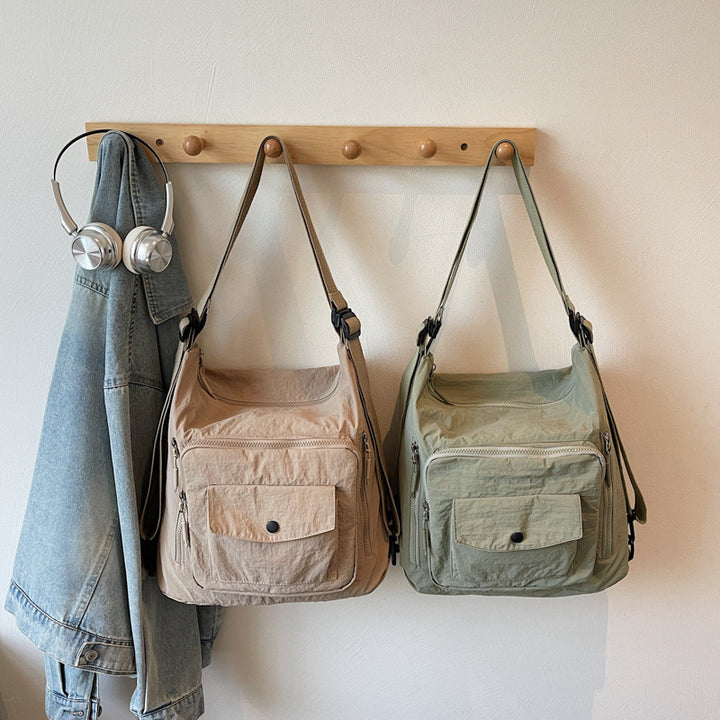 Versatile Multi-Pocket Shoulder Bag Bowlift