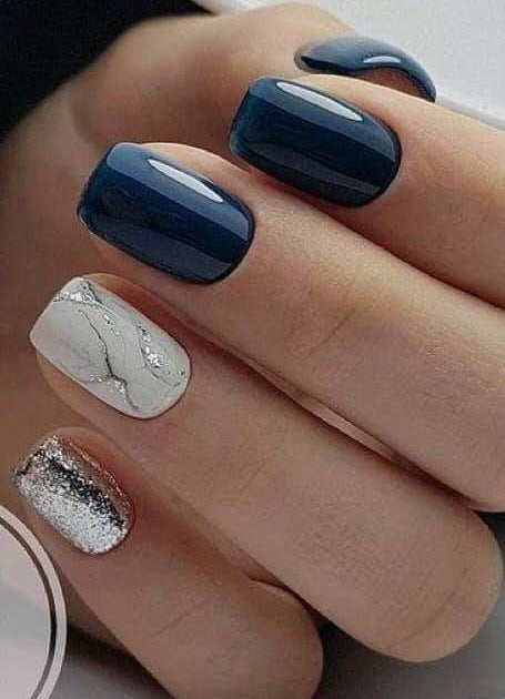 Elegant Marble-Themed Press-On Nails Bowlift
