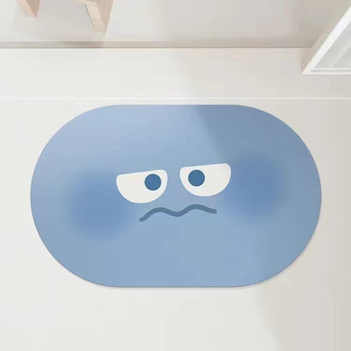 Playful Cartoon-Themed Floor Mat
